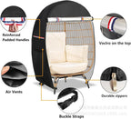 Waterproof Egg Chair Cover with Double Zipper – Solara