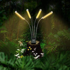 Plant growth light with 4 flexible arms and dimming function for indoor gardens