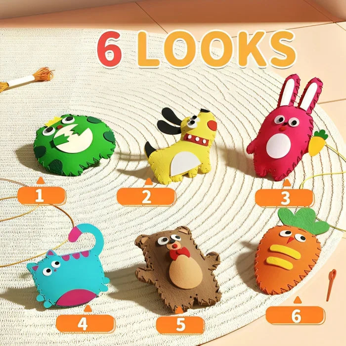 Beautiful sewing kit for children to make themselves