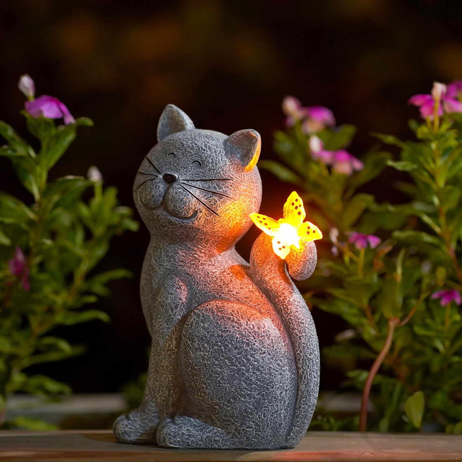 EnchantedKitty - Elegant Decorative Cat for Outdoor Space