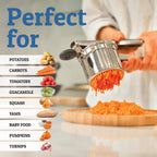 PureMasher Pro Stainless Steel Potato Masher 15oz | Extra Large Capacity | For Mashed Potatoes, Vegetables & Fruits | Lump-Free & Durable