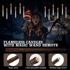 HALLOWEEN DECORATION CANDLES - 20PCS FLOATING CANDLES WITH WAND REMOTE