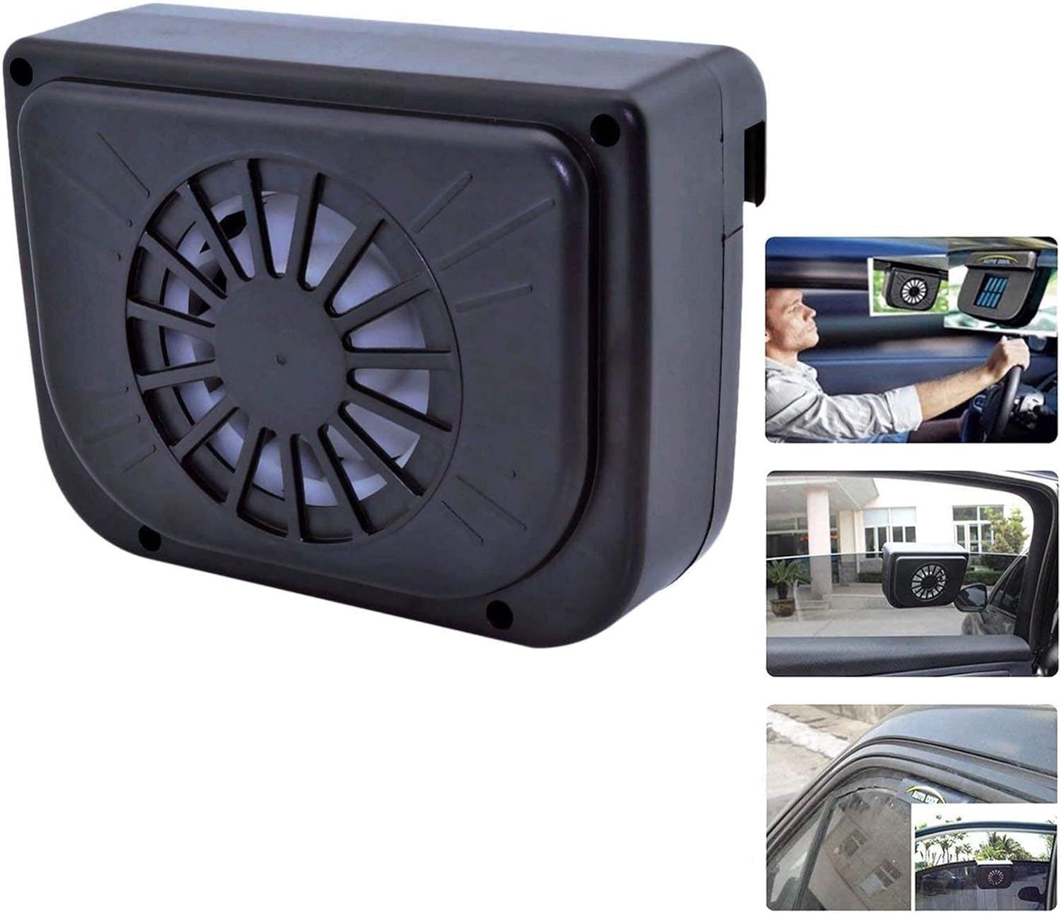 Solar-Powered Car Ventilation Fan for Odor and Smoke Elimination