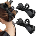 Large Hair Clips with Satin Bows
