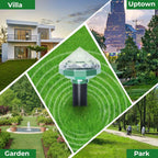 Solar-powered animal repeller for garden and yard – Environmentally friendly protection against mice and rodents