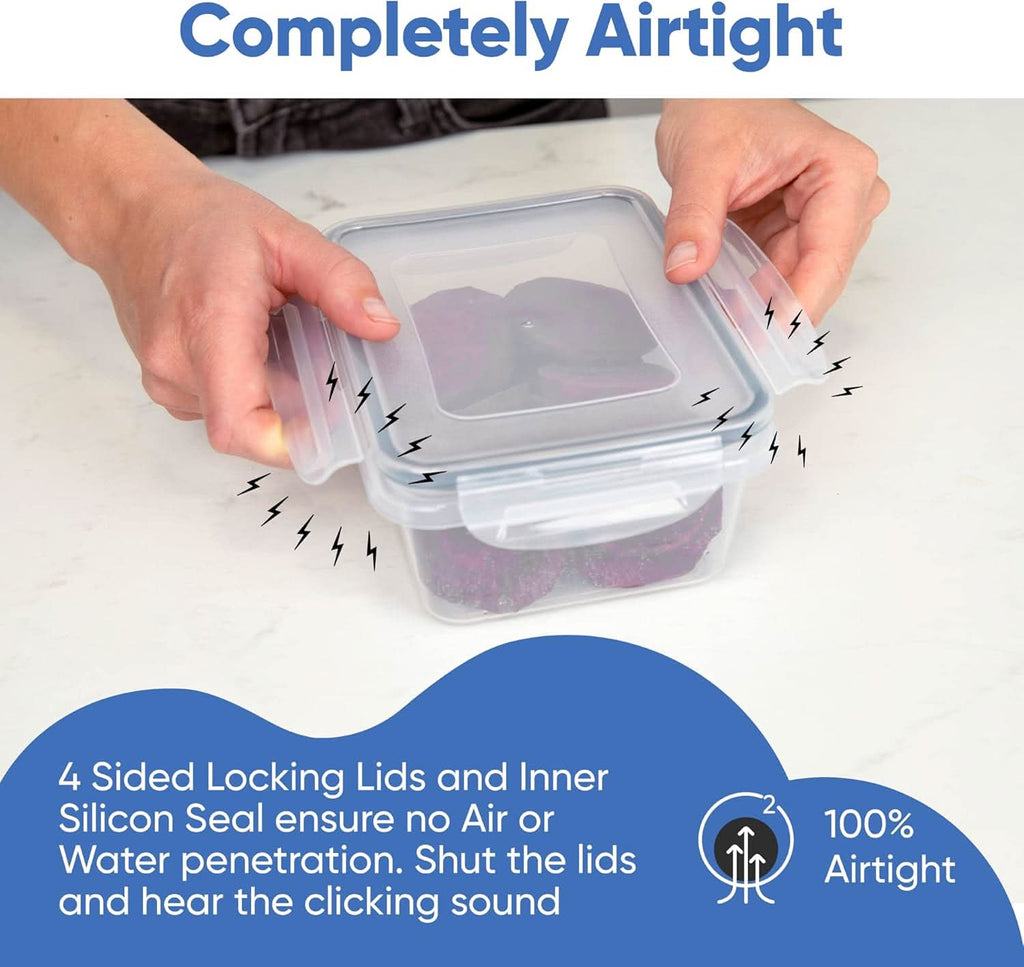 BPA-free, airtight & stackable