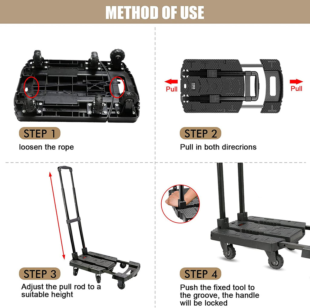 Heavy Duty 440LB Moving Dolly Moving Cart