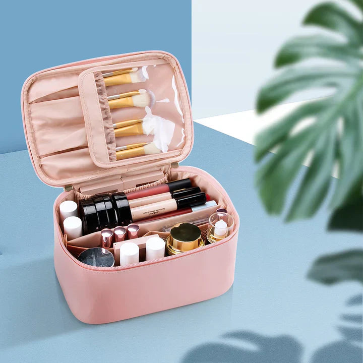 Practical Make-up Organizer for Traveling | With Compartments and Dividers