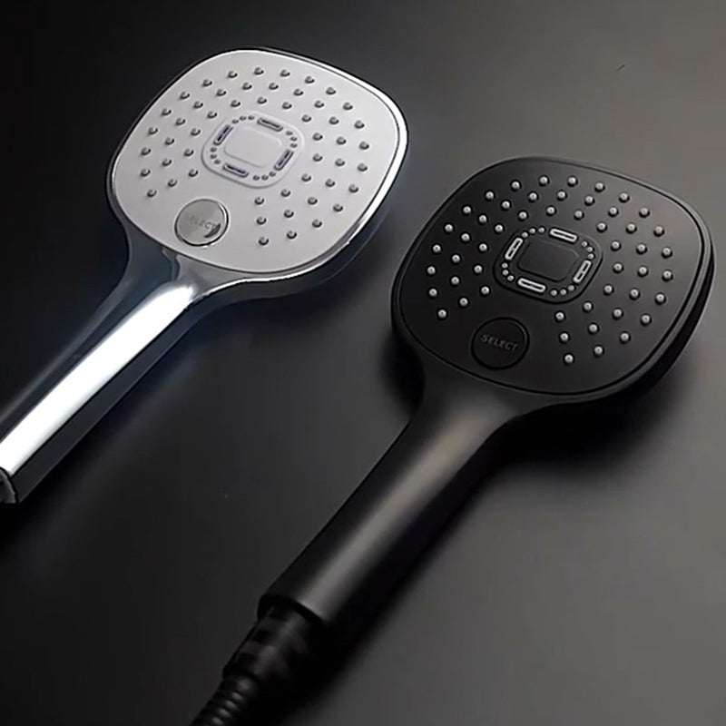 Plastic hands-free showerhead adjustable water flow showerhead
