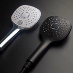 Plastic hands-free showerhead adjustable water flow showerhead