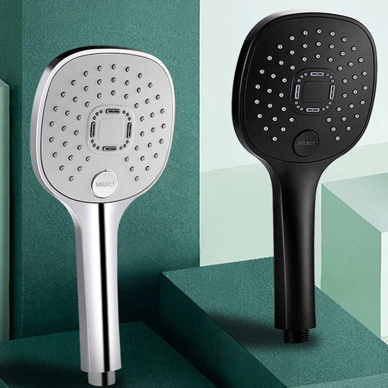 Plastic hands-free showerhead adjustable water flow showerhead