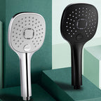 Plastic hands-free showerhead adjustable water flow showerhead