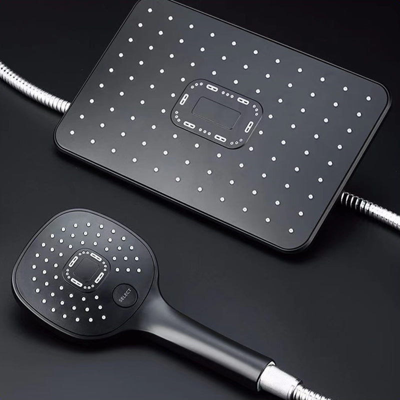 Plastic hands-free showerhead adjustable water flow showerhead
