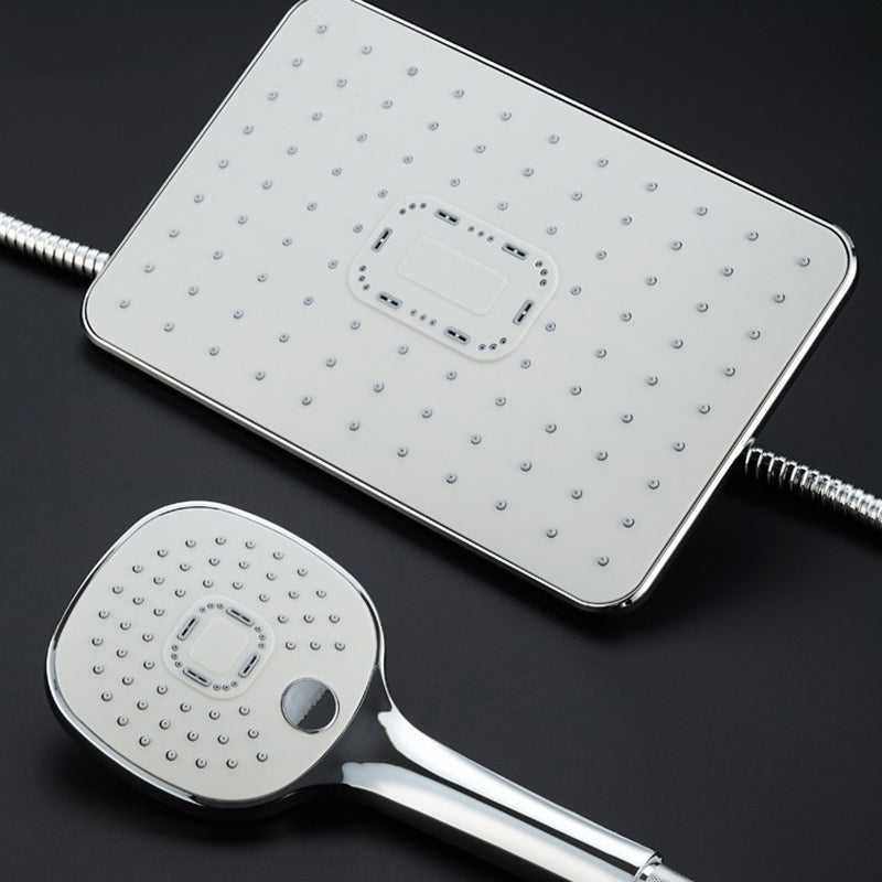 Plastic hands-free showerhead adjustable water flow showerhead