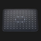 Plastic hands-free showerhead adjustable water flow showerhead