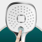 Plastic hands-free showerhead adjustable water flow showerhead