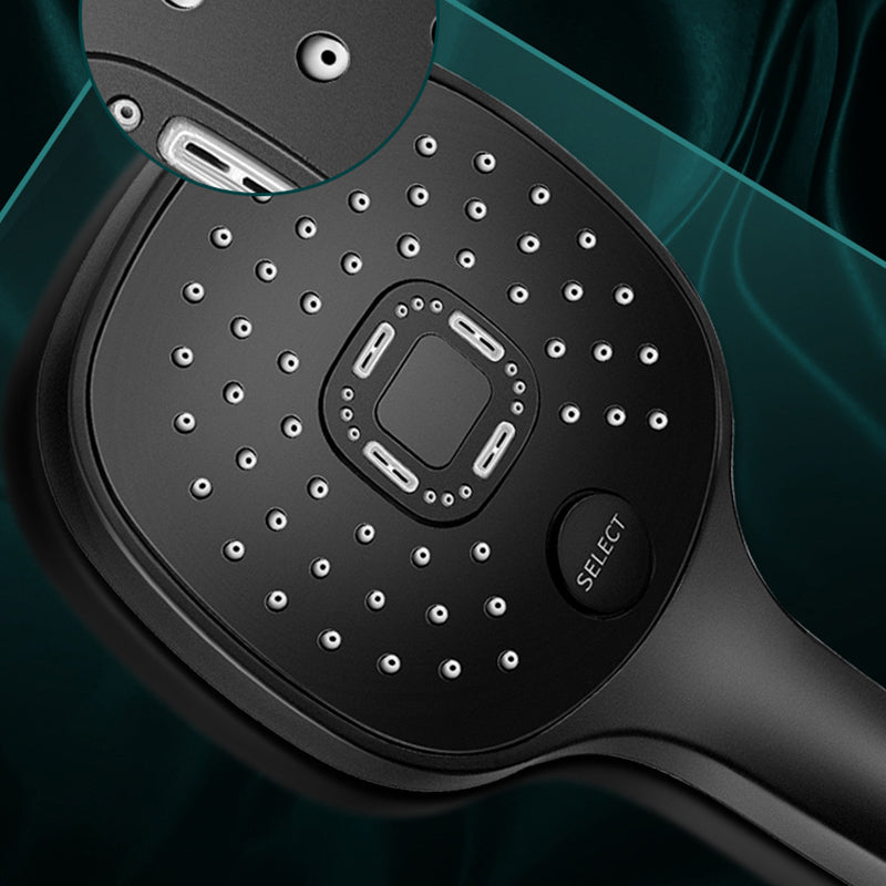 Plastic hands-free showerhead adjustable water flow showerhead
