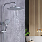 Plastic hands-free showerhead adjustable water flow showerhead