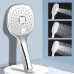 Plastic hands-free showerhead adjustable water flow showerhead