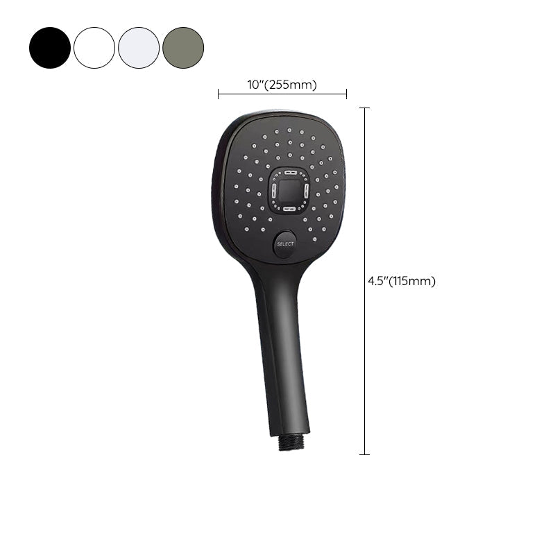 Plastic hands-free showerhead adjustable water flow showerhead