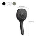 Plastic hands-free showerhead adjustable water flow showerhead