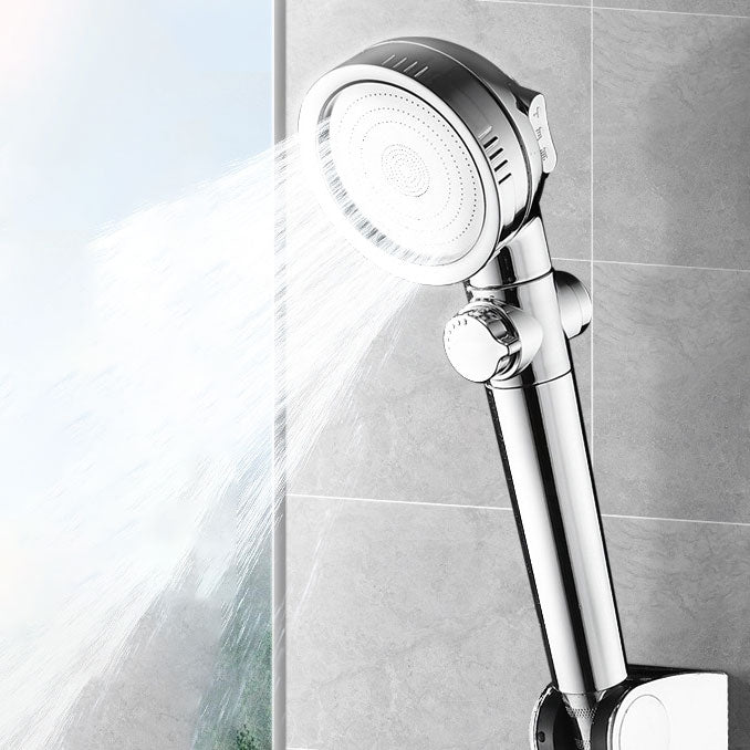 Super high pressure shower head 3 spray adjustable water flow round shower head