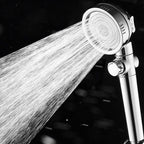 Super high pressure shower head 3 spray adjustable water flow round shower head