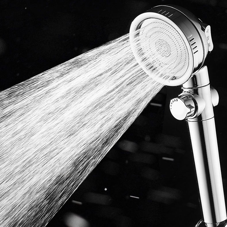 Super high pressure shower head 3 spray adjustable water flow round shower head