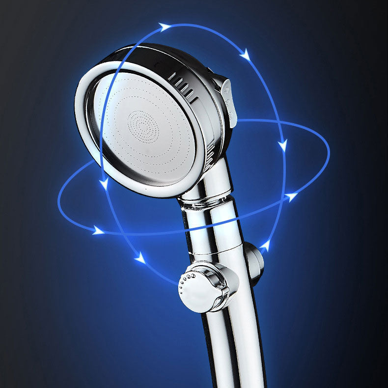 Super high pressure shower head 3 spray adjustable water flow round shower head