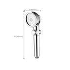 Super high pressure shower head 3 spray adjustable water flow round shower head