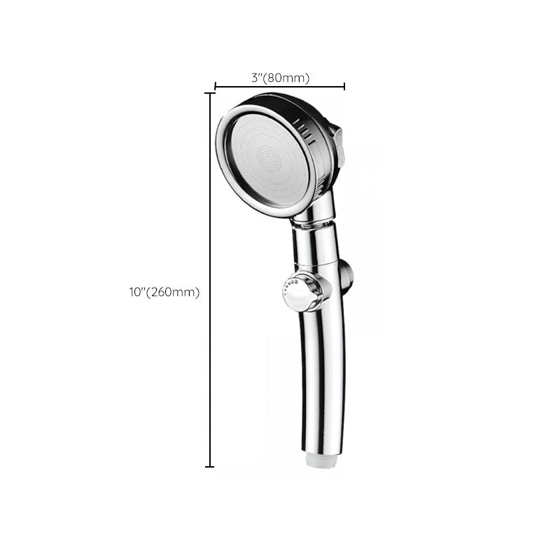 Super high pressure shower head 3 spray adjustable water flow round shower head