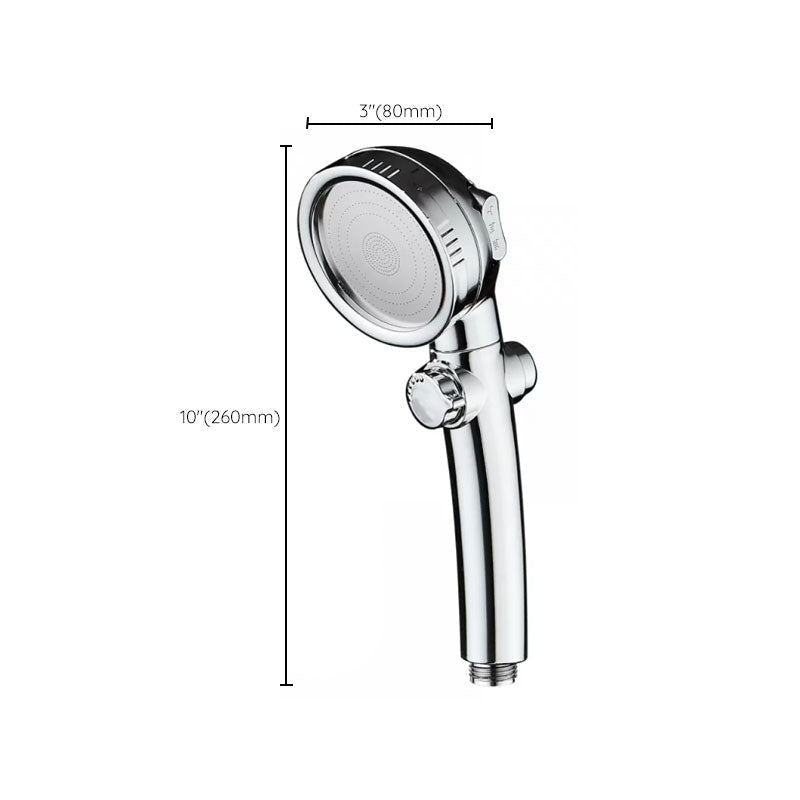 Super high pressure shower head 3 spray adjustable water flow round shower head