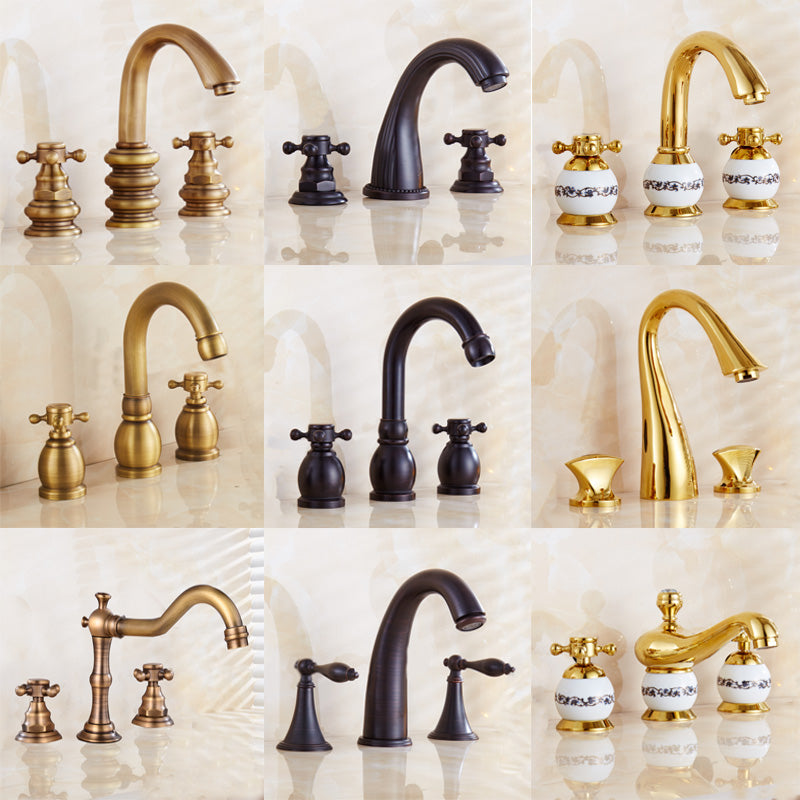 Widely Used Bathroom Faucet 3 Hole Round Sink Faucet