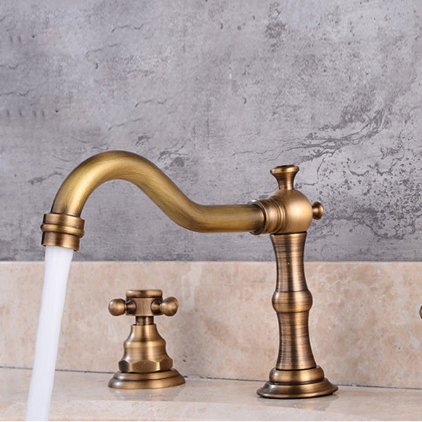 Widely Used Bathroom Faucet 3 Hole Round Sink Faucet