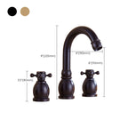 Widely Used Bathroom Faucet 3 Hole Round Sink Faucet