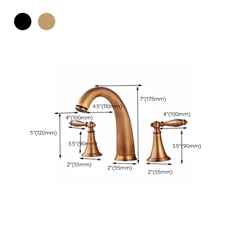 Widely Used Bathroom Faucet 3 Hole Round Sink Faucet