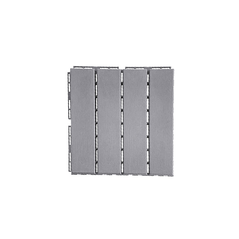 30 cm X 30 cm 4-Slat Square Deck/Patio Floor Tiles Snap Fit Installation Floor Tiles
