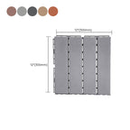 30 cm X 30 cm 4-Slat Square Deck/Patio Floor Tiles Snap Fit Installation Floor Tiles