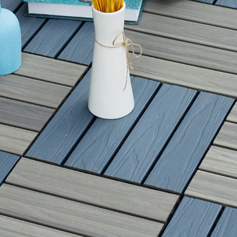 12" X 12" 4-Slat Square PVC Floor Tiles With Interlocking Installation Floor Plates Tiles