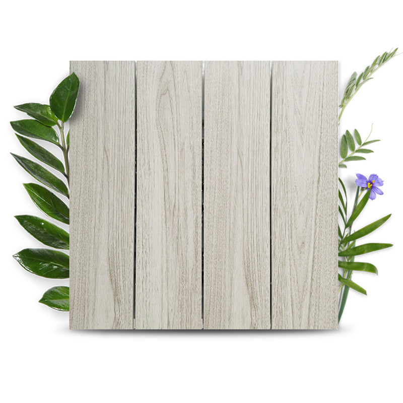 Ground Patio Square Stripe Composite Waterproof Deck Board