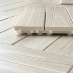 Ground Patio Square Stripe Composite Waterproof Deck Board