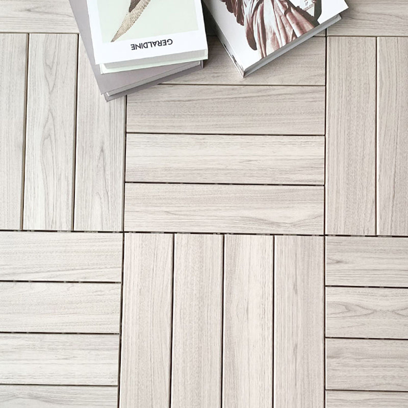 Ground Patio Square Stripe Composite Waterproof Deck Board