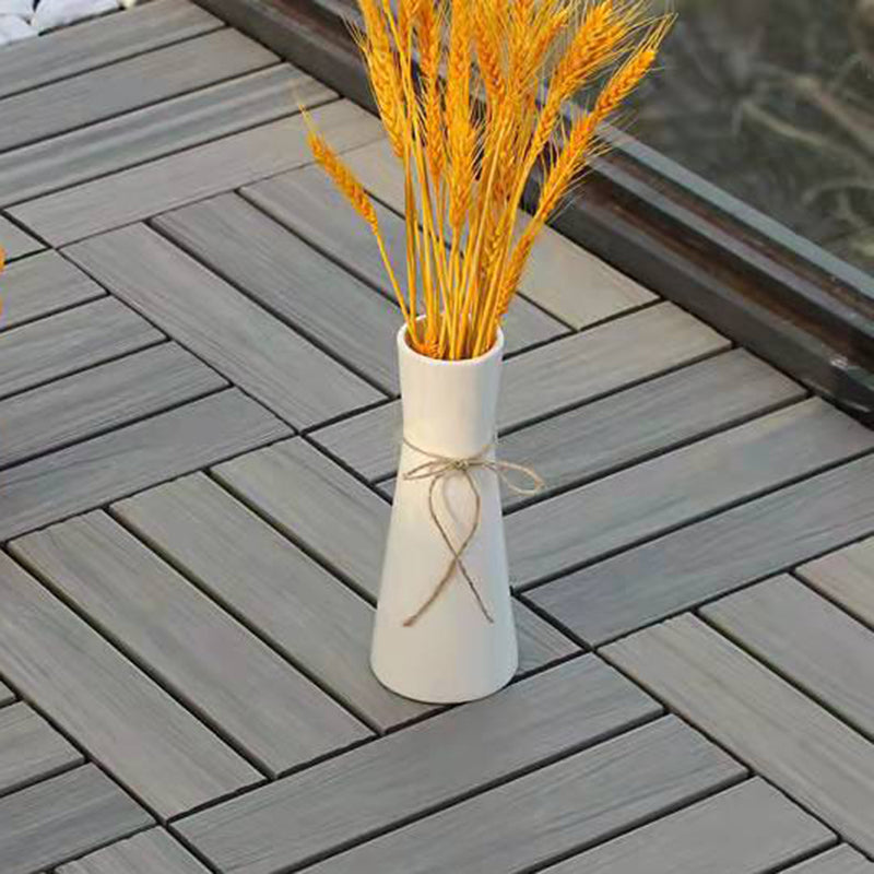 12" X 12" 4-Slat Square PVC Floor Tiles Snap-Fit Installation Floor Tiles