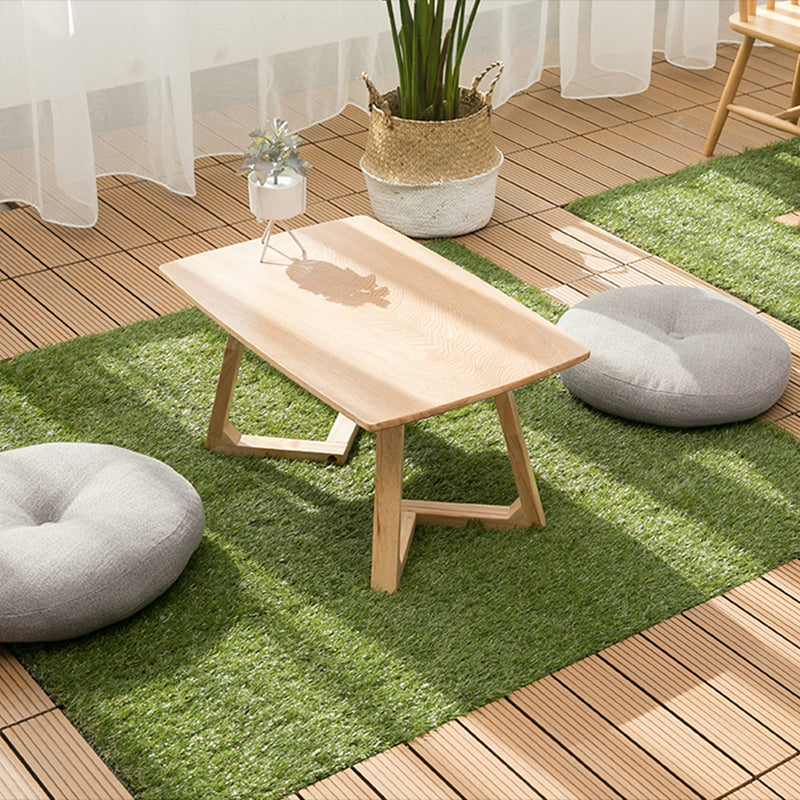 Composite Plank Tiles Striped Pattern Square Deck Flooring Outdoor Patio