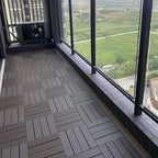 Square PVC Deck/Patio Floor Tiles Interlocking Installation Outdoor Patio Tiles