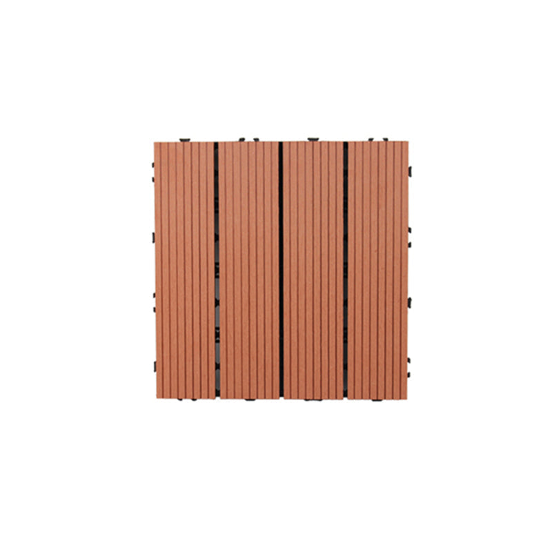 Square PVC Deck/Patio Floor Tiles Interlocking Installation Outdoor Patio Tiles
