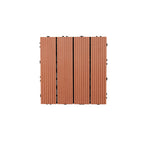 Square PVC Deck/Patio Floor Tiles Interlocking Installation Outdoor Patio Tiles