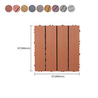 Square PVC Deck/Patio Floor Tiles Interlocking Installation Outdoor Patio Tiles