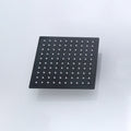 Black Square Fixed Shower Head Modern Style Wall Mounted Shower Head