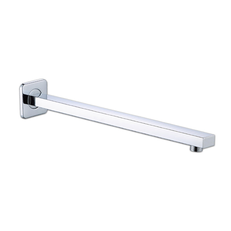 Black Square Fixed Shower Head Modern Style Wall Mounted Shower Head
